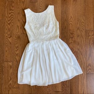 B. Darlin White Special Occasion Mini Dress